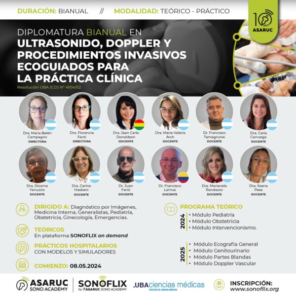 Diplomatura BIANUAL en Ultrasonografía 2024 CR 30%