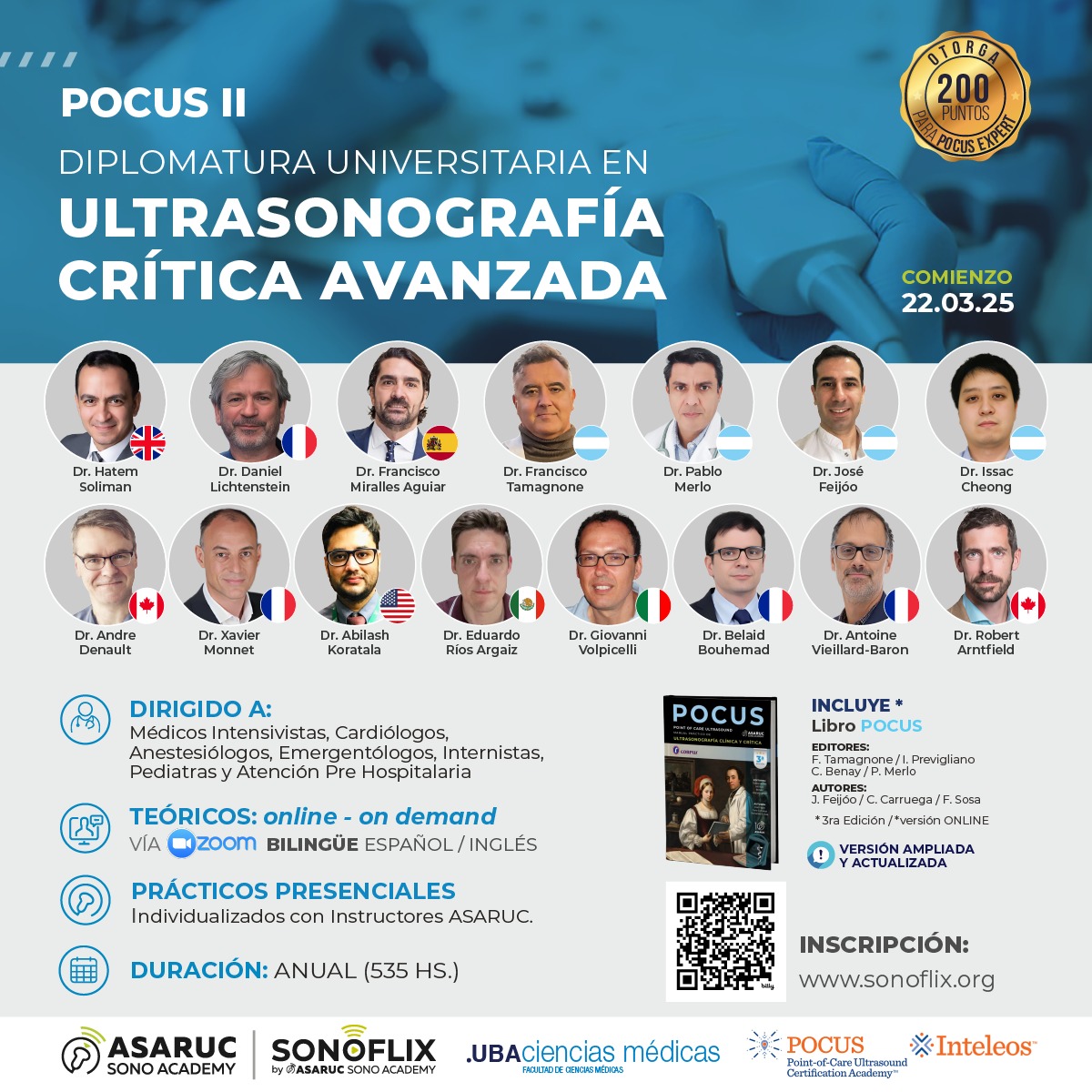 POCUS II – Ultrasonografía Crítica Avanzada 2025 (CUOTAS PENDIENTES)