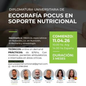 Diplomatura Universitaria de Ecografía PoCUS en soporte nutricional