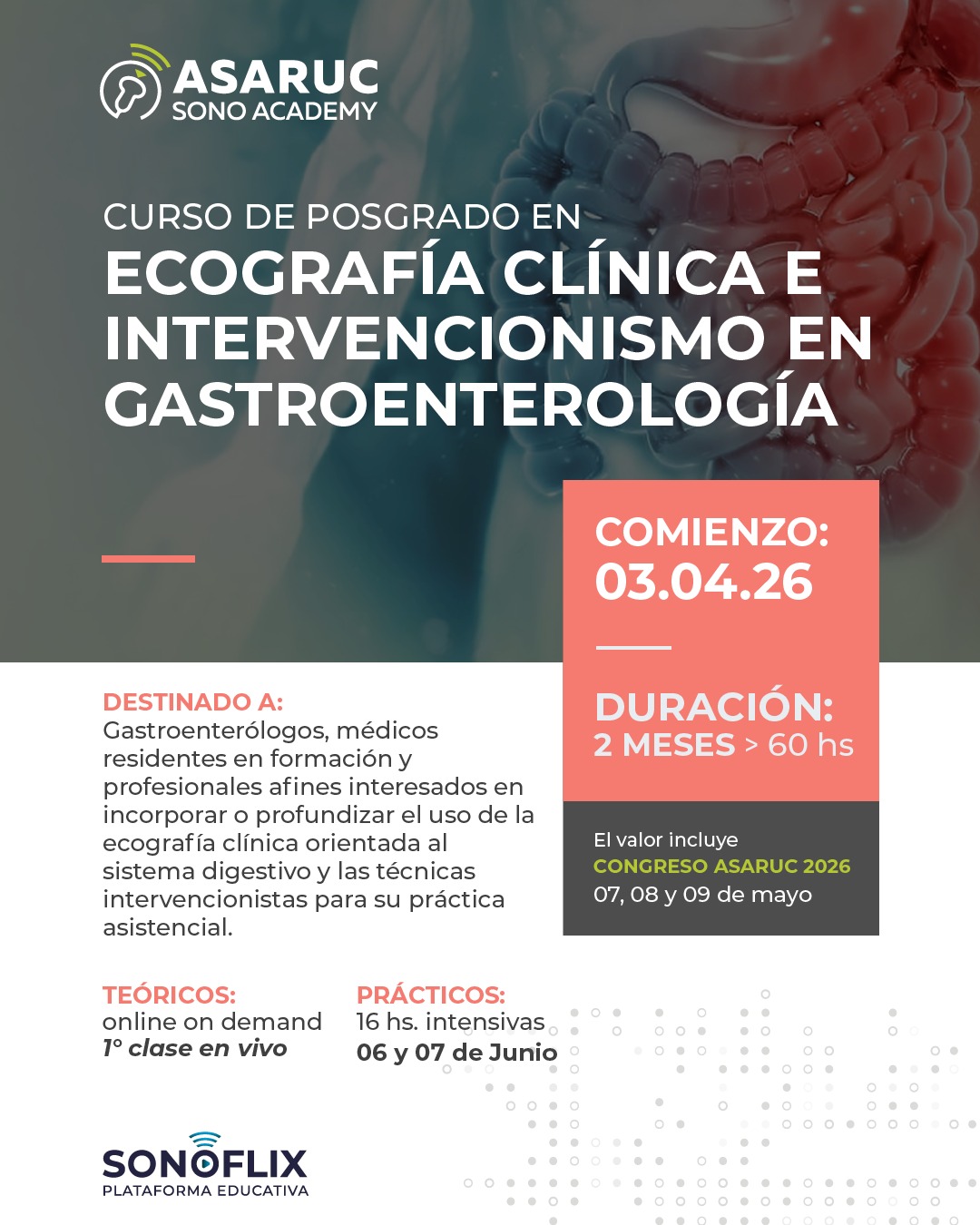 Curso de posgrado en Ecografía Clínica e Intervencionismo en Gastroenterología