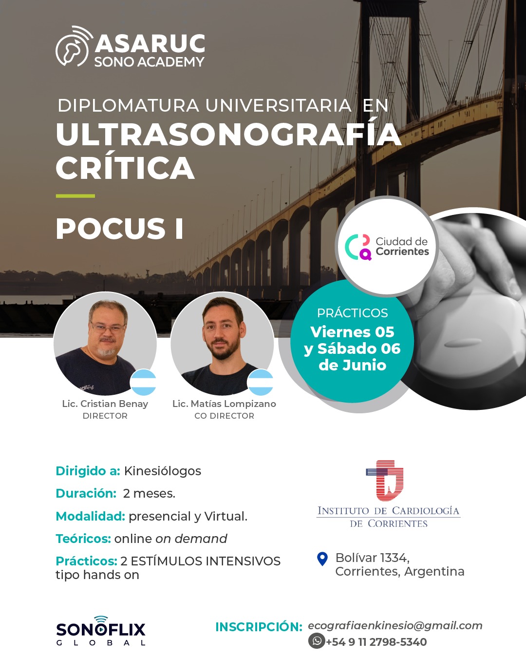 Ultrasonografía Crítica POCUS I – Corrientes Junio 2026