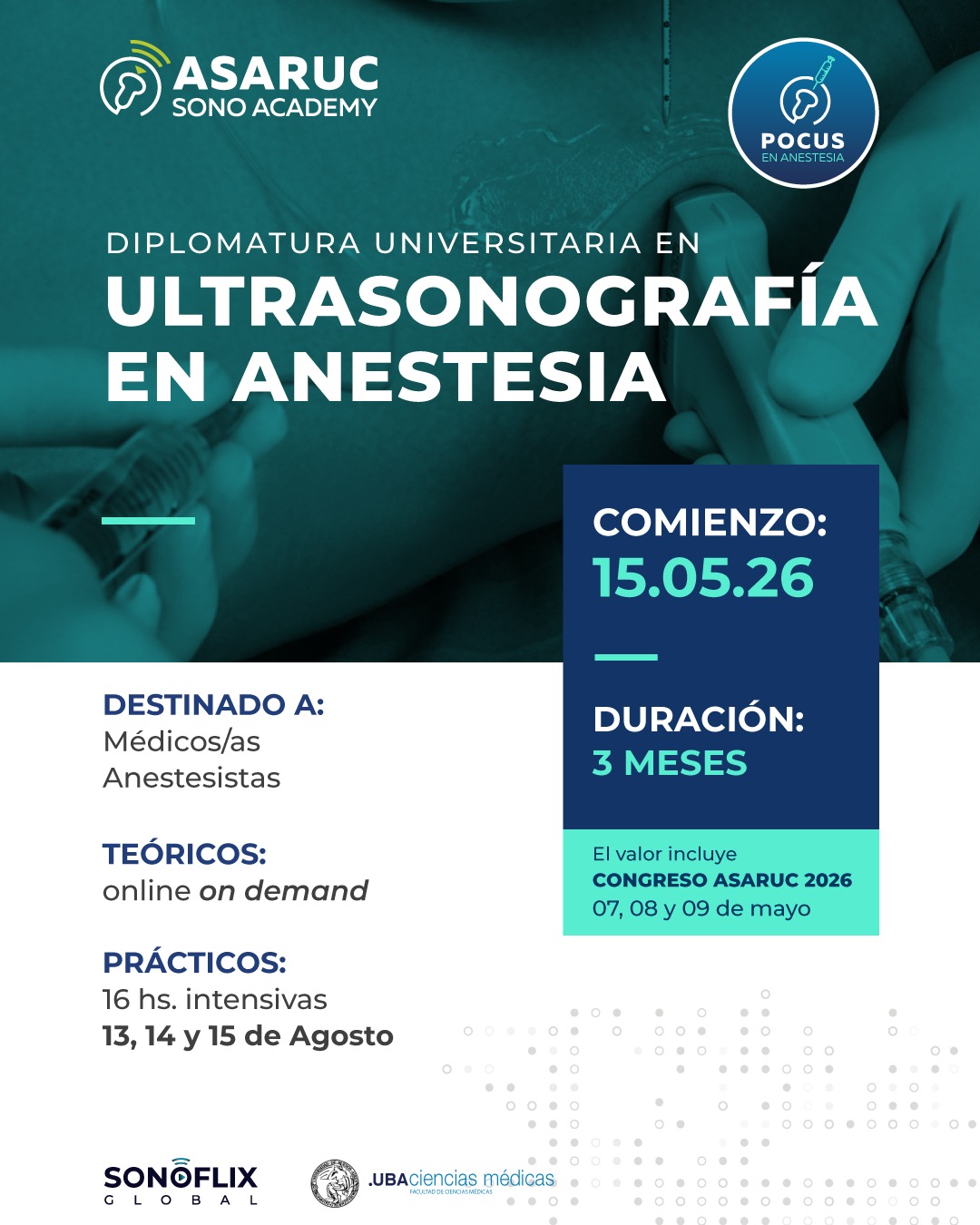 Diplomatura Ultrasonografía en Anestesia Abril 2026