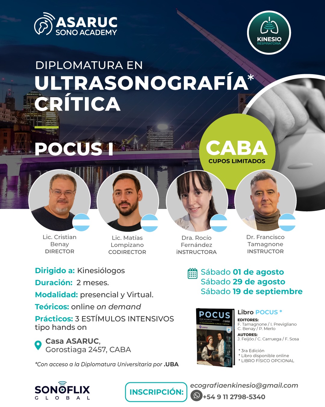 ULTRASONOGRAFÍA CRÍTICA EN KINESIOLOGÍA- sede CABA agosto 2026