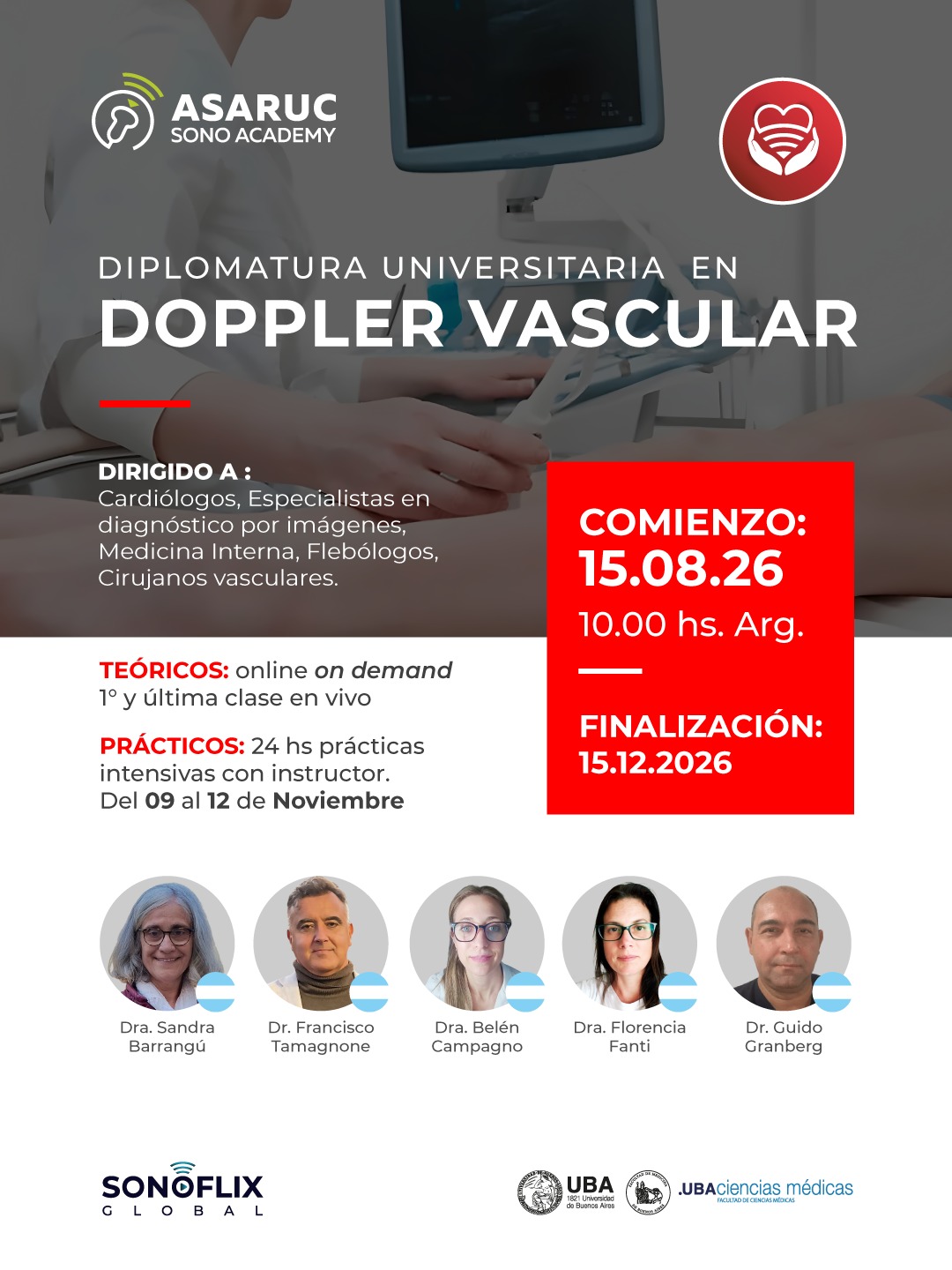 Diplomatura Universitaria en Doppler Vascular Agosto 2026